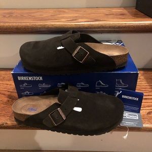 Birkenstock Boston Mocha Suede